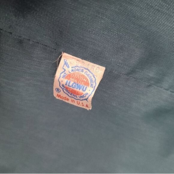 Vintage Green Long Wool Peacoat ILGWU USA made - Picture 6 of 10